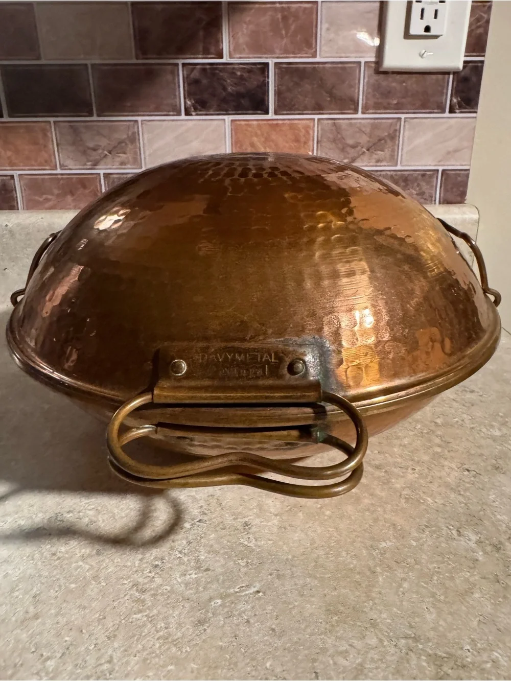 Set of Portuguese Hammered Copper Roasting Pans with Lid - Copper Finish